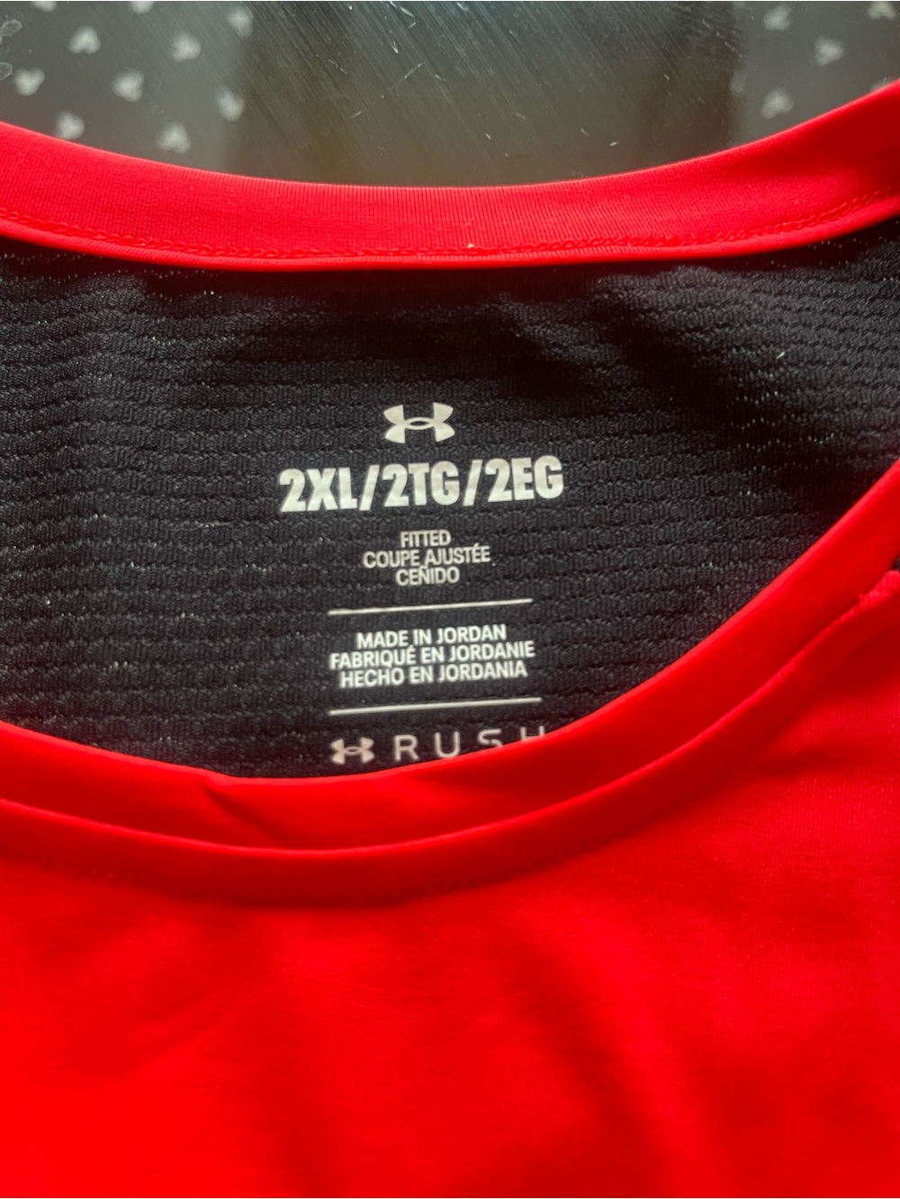 Under Armour Men’s Bright Red Performance Crew Neck Jersey